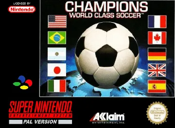 Champions - World Class Soccer (Europe) (En,Fr,De,Es) box cover front